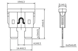 Dissmann fuse Automotive Blade Fuse DFN-A-1 fuse-1 Dissmann fuse Automotive Blade Fuse DFN-A-1 fuse-1